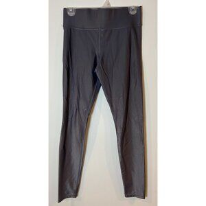 Carbon 38 Leggings Athletic High Rise Metallic Gray Medium M
